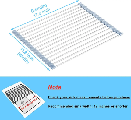 Roll Up Dish Drying Rack