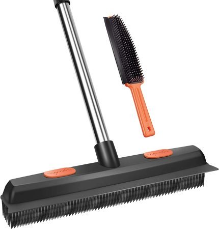 Rubber Broom Carpet Rake