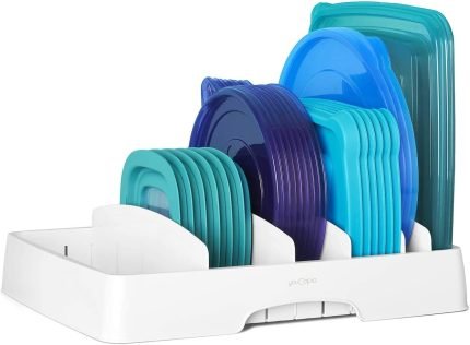 Food Container Lid Organizer